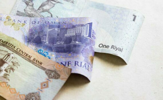 Image of UAE and Omani currency bank notes